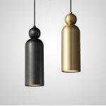 Подвесной светильник LEFFE DUO Brass Black ImperiumLoft 229799-23