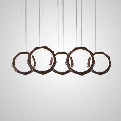 Подвесной светильник NILSIGNE COMBO L123 Brown ImperiumLoft 229864-23 Подвесной светильник NILSIGNE COMBO L123 Brown ImperiumLoft 229864-23