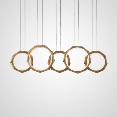 Подвесной светильник NILSIGNE COMBO L123 Brass ImperiumLoft 229866-23 Подвесной светильник NILSIGNE COMBO L123 Brass ImperiumLoft 229866-23