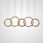 Подвесной светильник NILSIGNE COMBO L123 Brass ImperiumLoft 229866-23