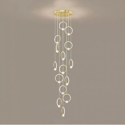 Подвесной светильник LUANA MORE L15 Brass ImperiumLoft 229880-23