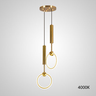 Подвесной светильник RING DUO A Brass 4000К ImperiumLoft 229889-23