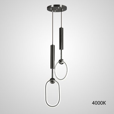 Подвесной светильник RING DUO B Black 4000К ImperiumLoft 229891-23