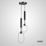 Подвесной светильник RING DUO B Black 4000К ImperiumLoft 229891-23
