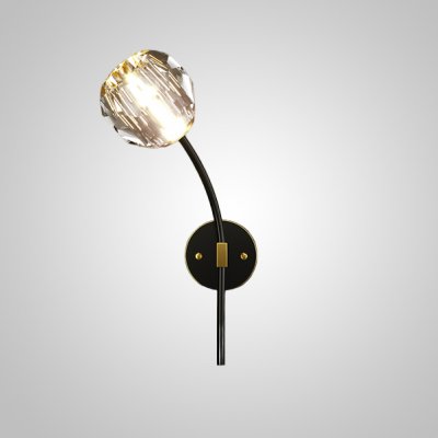 Настенный светильник RH E WALL L1 Left Black ImperiumLoft 230068-23 Настенный светильник RH E WALL L1 Left Black ImperiumLoft 230068-23