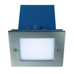 SLV 230131 FRAME OUTDOOR 16 LED Wand- einbauleuchte, quadratisch, Edelstahl, weiss
