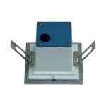 SLV 230131 FRAME OUTDOOR 16 LED Wand- einbauleuchte, quadratisch, Edelstahl, weiss