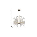 Люстра подвесная Favourite 2308-12P La Salute