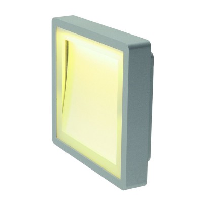 SLV 230884 INDIGLA Downunder Wandleuchte, silbergrau, 36 SMD LED, 6W, 3000K, IP54