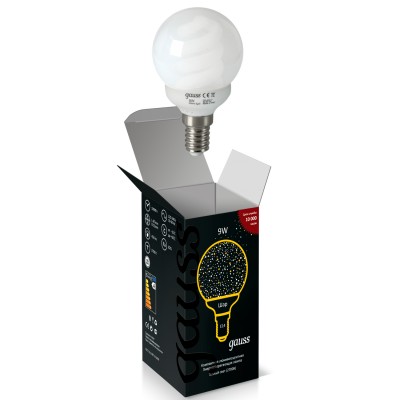 Лампа Gauss 231109 Globe 9W E14 2700K