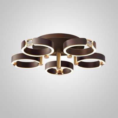 Потолочная люстра SELLIF D CH D68 Brown ImperiumLoft 231250-23