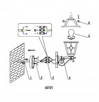 Уличный настенный светильник Odeon light 2315/1W OUTER