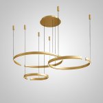 Подвесная люстра VEIKKO COMBO D45+65+85 Brass ImperiumLoft 231562-23