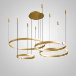 Подвесная люстра VEIKKO COMBO D45+65+65+85 Brass ImperiumLoft 231563-23