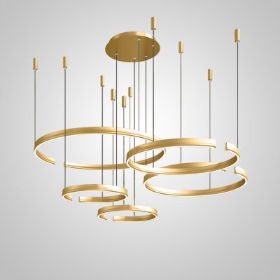 Подвесная люстра VEIKKO COMBO D45+45+65+65+85 Brass ImperiumLoft 231564-23 Подвесная люстра VEIKKO COMBO D45+45+65+65+85 Brass ImperiumLoft 231564-23