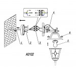Уличный настенный светильник Odeon light 2316/1W OUTER