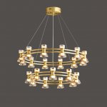 Подвесная люстра BLASIUS D83+63 Brass ImperiumLoft 231619-23