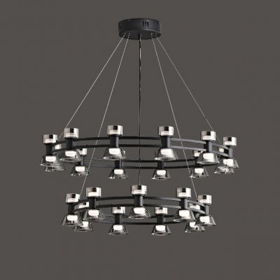 Подвесная люстра BLASIUS D83+63 Black ImperiumLoft 231623-23