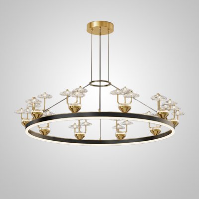 Подвесная люстра DOVRA D100 Black ImperiumLoft 231804-23