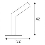 231825 SLV BENDO  40 светильник IP55 с LED 6,5Вт, 3000К, 420лм, антрацит