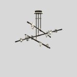 Потолочная люстра CAMILIA CH D100 Black ImperiumLoft 231903-23