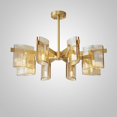 Потолочная люстра JANICE CH L8 Brass ImperiumLoft 231990-23