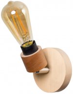 Спот Франк 1хЕ27х60Вт, черный+натуральный, 232-74-21/S