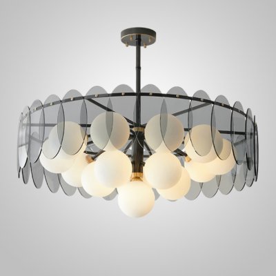 Потолочная люстра RASMIN D80 Black ImperiumLoft 232024-23