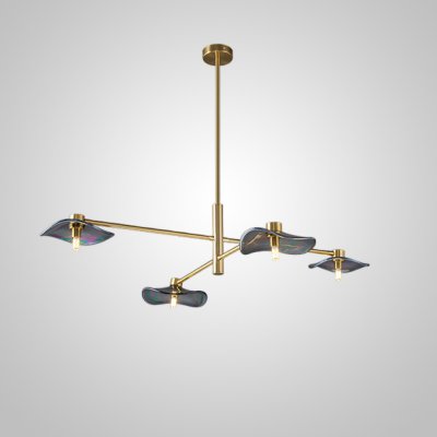 Потолочная люстра MILIAN CH L4 Brass Cognac ImperiumLoft 232038-23