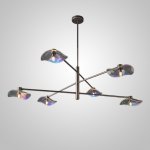 Потолочная люстра MILIAN CH L6 Black Grey ImperiumLoft 232039-23