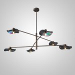 Потолочная люстра MILIAN CH L6 Black Cognac ImperiumLoft 232040-23