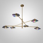 Потолочная люстра MILIAN CH L6 Brass Cognac ImperiumLoft 232042-23