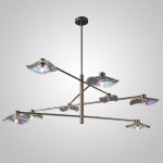 Потолочная люстра MILIAN CH L8 Black Grey ImperiumLoft 232043-23