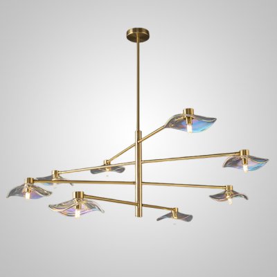 Потолочная люстра MILIAN CH L8 Brass Grey ImperiumLoft 232046-23