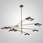 Потолочная люстра MILIAN CH L8 Brass Cognac ImperiumLoft 232047-23