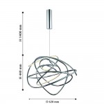 Люстра подвесная Favourite 2326-2P Saga