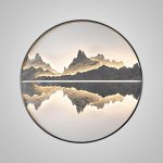 Настенный светильник DAWN B B D100 Black ImperiumLoft 232760-23