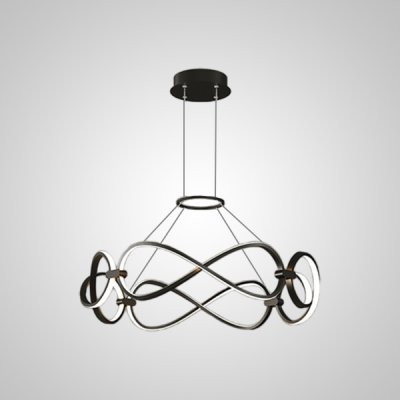 Подвесная люстра FORLI BW D60 Black ImperiumLoft 233023-23