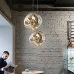 Подвесной светильник Tom Dixon Melt Pendant Silver D38 ImperiumLoft 233054-22