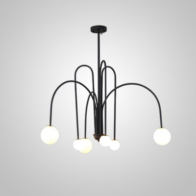 Потолочная люстра DAY L6 D100 Black ImperiumLoft 233056-26