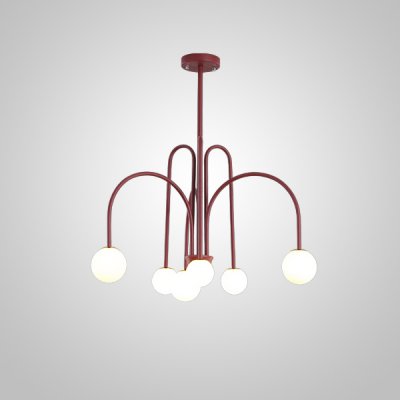 Потолочная люстра DAY L6 D75 Red ImperiumLoft 233058-26