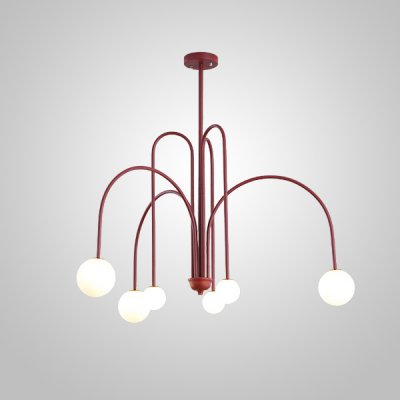 Потолочная люстра DAY L6 D100 Red ImperiumLoft 233060-26