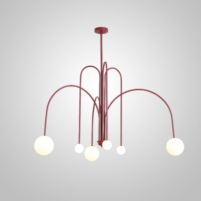 Потолочная люстра DAY L6 D130 Red ImperiumLoft 233062-26