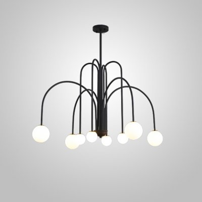 Потолочная люстра DAY L8 D100 Black ImperiumLoft 233065-26