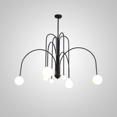 Потолочная люстра DAY L8 D130 Black ImperiumLoft 233066-26