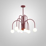 Потолочная люстра DAY L8 D75 Red ImperiumLoft 233067-26