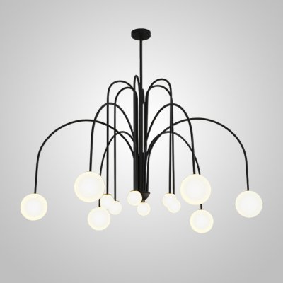 Потолочная люстра DAY L12 D100 Black ImperiumLoft 233073-26