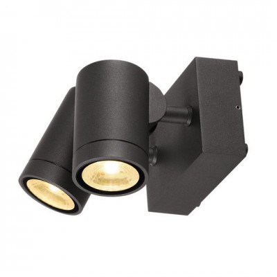 SLV 233255 GUNNSY WALL Wandleuchte, sandy anthracite, 2x8W LED, 3000K SLV 233255 GUNNSY WALL Wandleuchte, sandy anthracite, 2x8W LED, 3000K