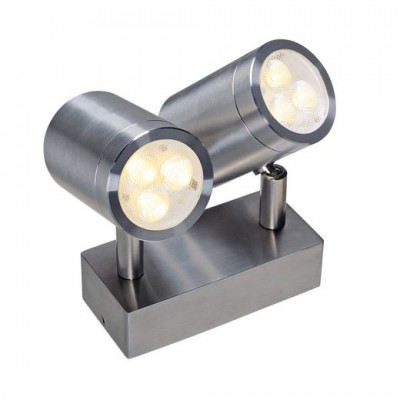 SLV 233311 SST 316 LED DOUBLE SPOT Wand- leuchte, Edelstahl 316, LED 2x3W, 3.000K, IP44