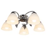 Светильник ЭкономСвет 233/5CR+BK WT